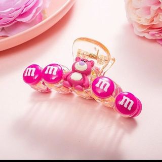 KẸP CÀNG CUA 5 HẠT ĐÍNH ICON GẤU DÂU LOTSO