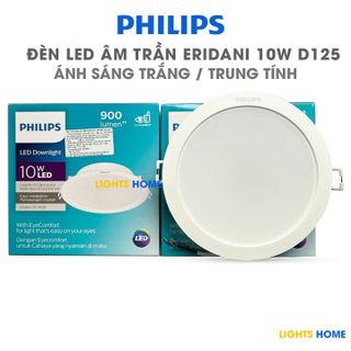 Đèn LED âm trần Philips Eridani 10W D125 - Hàng chính hãng, siêu sáng giá sỉ