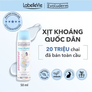 Nước Xịt khoáng Evoluderm chính hãng dưỡng ẩm, làm dịu da 50ml (Đầy đủ tem phụ, tem chống giả) giá sỉ