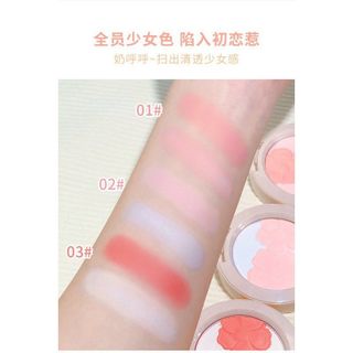[MỚI] Má hồng xixi bông hoa 2 tông (D523) màu phấn mịn má hồng tone lạnh tone ấm bám lâu cực xinh hottrend