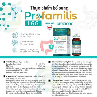 Men Vi Sinh Bổ Sung Bào Tử Lợi Khuẩn Profamilis