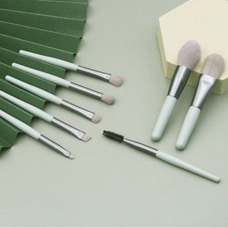 Bộ Cọ Trang Điểm 8 Cây Siêu Mềm Đa Năng, Lông Cọ Mềm Nhỏ Gọn Tiện Lợi Đi Kèm Bao Da Phù Hợp Mới Trang Điểm