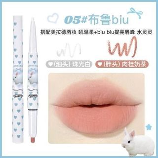 Bút Kẻ Viên Môi Son môi Flortte Đa Năng 2in1 Kết Hợp Chì Kẻ Viền Môi Hiệu Ứng Lì Nhung Mịn Lâu Trôi