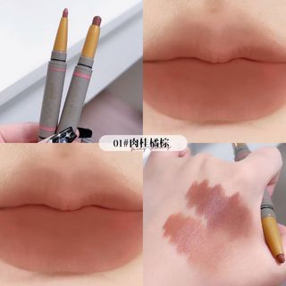 Bút kẻ viền môi tạo hình môi 2 đầu Đậm Nhạt Sweet mint 2 Màu Lì Lâu Trôi Chống Thấm Nước Dạng Chì Vặn Make Up Dễ Thương