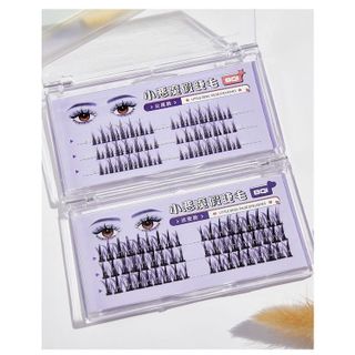 Lông mi giả tách sợi mi cụm tự nối tự độ dài 8-12mm lông mi trên dưới mềm, nhẹ tự nhiên tặng kèm keo dán mi Lông mi giả