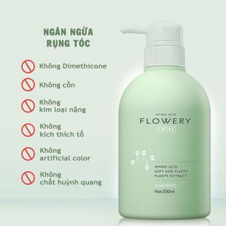 Combo dầu gội, dầu xả nước hoa muối biển Flowery LADY 500ml