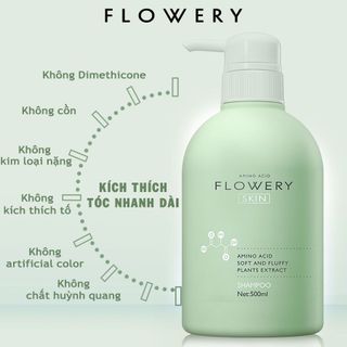 Combo dầu gội, dầu xả nước hoa muối biển Flowery LADY 500ml
