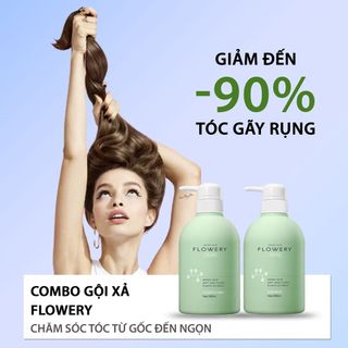 Combo dầu gội, dầu xả nước hoa muối biển Flowery LADY 500ml giá sỉ