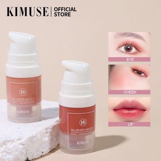 Má hồng dạng kem KIMUSE,lâu trôi căng bóng chống thấm nước đều màu 6ml dùng cho makup trang điểm giá sỉ