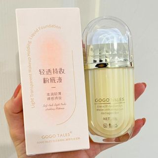 Kem Nền Che Khuyết Điểm Dạng Lỏng GOGO TALES Light Transparent GT518 Làm Sáng Da Tự Nhiên- GOGOTALES Mỹ Phẩm Nội Địa