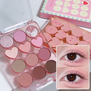 Bảng Phấn Mắt 12 Ô Trái Tim Soft Eye Shadow SWEET MINT Khống Thấm Nước Màu Đẹp Dành Cho Bạn Tập Makup Trang Điểm giá sỉ