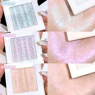 XiXi Phấn Bắt Sáng HighLight/ Nhũ 3 Màu (D6515) Kèm Gương Ánh Nhũ Trang Điểm Tạo Khối Chống Nước Bắt Sáng Tạo Khối Ba
