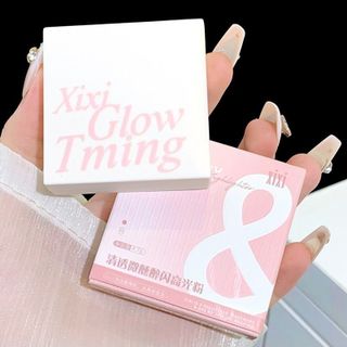 XiXi Phấn Bắt Sáng HighLight/ Nhũ 3 Màu (D6515) Kèm Gương Ánh Nhũ Trang Điểm Tạo Khối Chống Nước Bắt Sáng Tạo Khối Ba