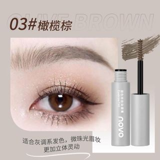 Hàng Mới Về Chuốt Mascara Lông Mày NOVO Dạng Lỏng Chống Thấm Nước Màu Trang Điểm Tự Nhiên Lâu Trôi