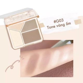 [GOGOTALES] Bảng tạo khối & highlight Gogotales 4 màu bắt sáng The Sunset Gogotales (GT431)