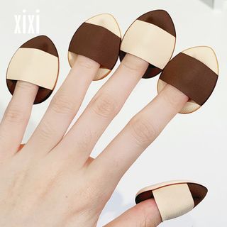 [XIXI] Set 10 Mút Mini Che Khuyết Điểm Tán Kem Nền Đeo Đầu Ngón Tay Tiện Lợi Ướt Và Khô Hình Giọt Nước Nhỏ Gọn