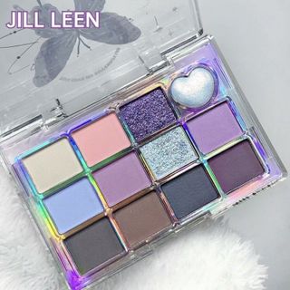 Bảng Mắt Jill Leen 12 Màu Lấp Lánh makeup douyin kèm highlight nhũ lì lâu trôi