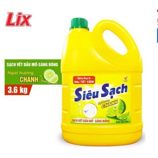 NƯỚC RỬA CHÉN LIX SIÊU SẠCH CAN 3.6KG