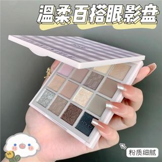 Bảng Phấn Mắt NOVO 16 Màu Tông Đất Lấp Lánh Màu Lì Bền Màu Lâu Trôi NO.5763 Dành Cho Makup Trang Điểm