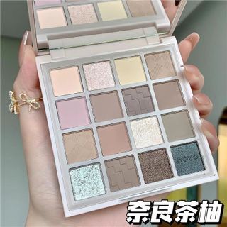 Bảng Phấn Mắt NOVO 16 Màu Tông Đất Lấp Lánh Màu Lì Bền Màu Lâu Trôi NO.5763 Dành Cho Makup Trang Điểm