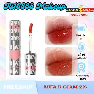 Son GOGOTALES FT340 dạng lỏng tint dưỡng môi màu không thấm nước lâu trôi hình trái tim lên màu chuẩn lì mỏng nhẹ mọ giá sỉ