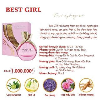 Nước hoa nữ: Good Charme Best girl