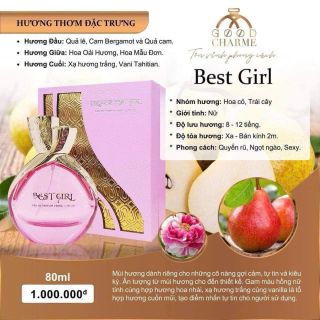 Nước hoa nữ: Good Charme Best girl