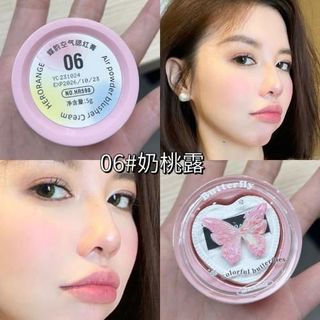 Phấn Má Hồng Đơn Sắc Lâu Trôi Herorange Butterfly HR590 Chống Thấm Nước Mềm Mịn Tự Nhiên KÈM BÔNG MÚT