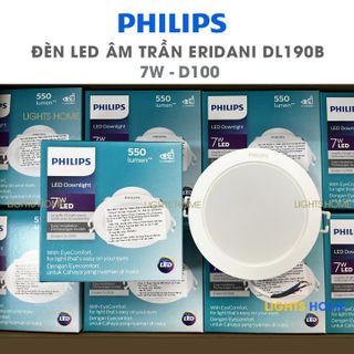 Đèn LED Âm trần Philips ERIDANI 7W D100 - Hàng chính hãng, giá tốt giá sỉ