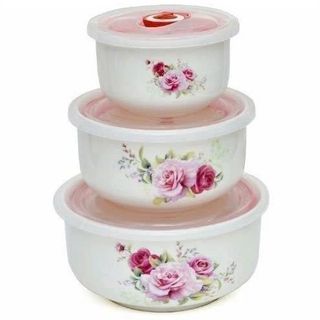 BỘ 3 THỐ SỨ CAO CẤP CÓ NẮP