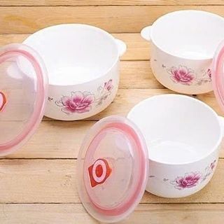 BỘ 3 THỐ SỨ CAO CẤP CÓ NẮP