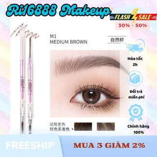 Chì kẻ lông mày Flortte (M) thiết kế hai đầu siêu mảnh chống thấm nước, Phụ Kiện Makup Giá Rẻ Chất Lượng giá sỉ