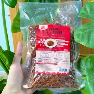 Chà Bông Nấm Hương Chay Vị Cay Ngọt túi 250g - Nấm Tươi Cười