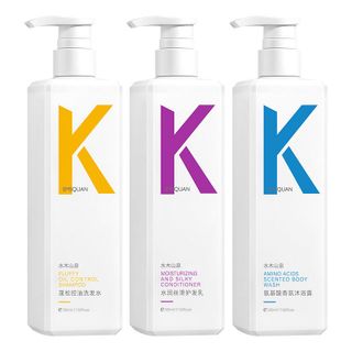 Combo dầu gội dầu xả sữa tắm KONO kiềm dầu chống gầu giữ tóc bồng bềnh làm sạch da đầu hương thơm muối biển 500ml