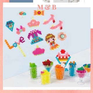 Đồ Chơi Đính Hạt Giáo Dục Sáng Tạo Thủ Công Mỹ Thuật DIY Rèn Luyện Trí Tuệ, Tặng Kèm Hộp Cute, Hạt Đậu Thần Kỳ