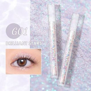 Phấn mắt dạng lỏng Nhũ Mắt FOCALLURE FA195 5 màu lấp lánh nhũ ánh kim chống thấm nước lâu trôi 2g