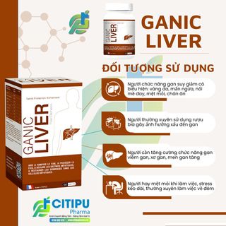 Viên Uống Ganic Liver Lợi Mật Bổ Gan