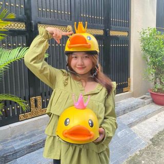 Nón Bảo Hiểm Con Vịt Dễ Thương Có Size Bé, Người Lớn - Nón Bảo hiểm Cho Bé, Người Lớn Cao Cấp
