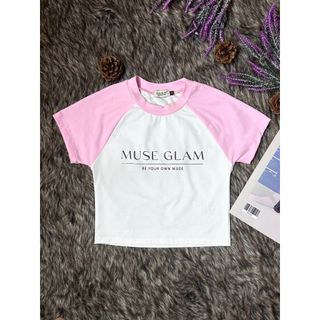 Áo Croptop ,Áo Thun Nữ Tay Ngắn Ôm Dáng In Chữ Logo MUSE GLAM Hàng Thiết Kế Nhiều Màu Cao Cấp MGA29