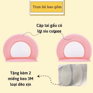 [1 Cặp] Tai Gấu Gắn Mũ Bảo Hiểm Cực Xinh Độc Lạ Cute Đi Xe Máy Varo Helmet