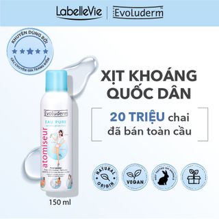 Xịt khoáng Evoluderm chính hãng dưỡng ẩm, làm dịu da 150ml (Đầy đủ tem phụ, tem chống giả) giá sỉ