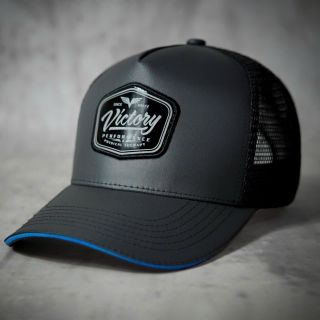 Mũ Victory Đen Viền Xanh Lưới Cap Chất Dù