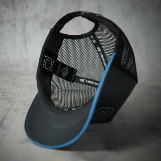 Mũ Victory Đen Viền Xanh Lưới Cap Chất Dù