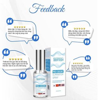 Xịt Khử Mùi Hôi Nách BEUFRESH PRO 30ml, Khử Mùi Hôi Toàn Thân, Ngăn Tiết Mồ Hôi, Không Gây Ố Vàng Áo