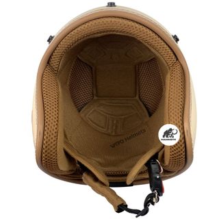 Mũ bảo hiểm 3/4 VARO Classic viền chỉ freesize tặng kèm lưỡi trai chính hãng
