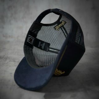 Nón Lưỡi Trai B Luxury Xanh Viền Vàng Cap Chất Nhung