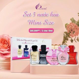 Set 5 chai nước hoa mini charme giá sỉ