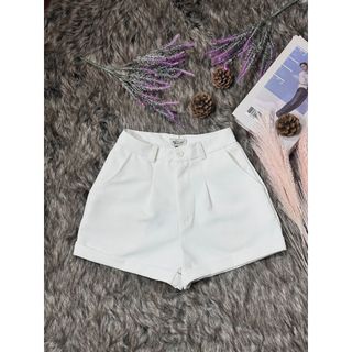 Quần short nữ, quần đùi nữ xắn gối lưng cao ống rộng MGQ14