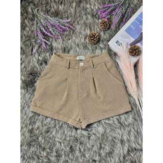Quần short nữ, quần đùi nữ xắn gối lưng cao ống rộng MGQ14