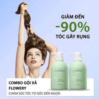 Combo dầu gội, dầu xả nước hoa muối biển Flowery LADY 500ml giá sỉ